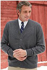 Men's classic cashmere cardigan